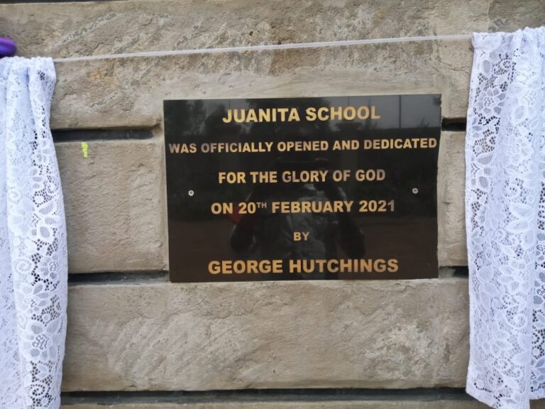The official grand opening plaque by George Hutchings