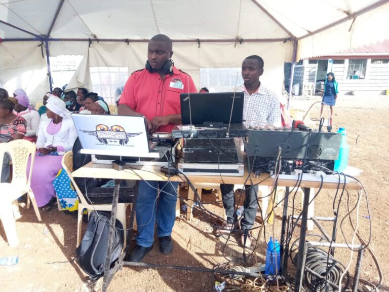 DJ in his booth